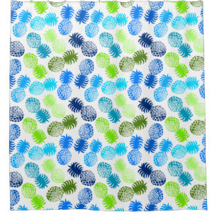 Rideaux De Douche Ananas tropical de Momona Hawaiian
