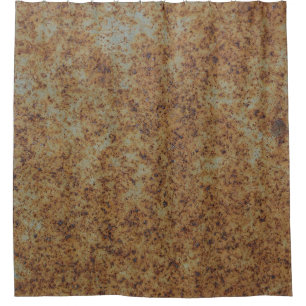 Rideaux De Douche Ancien fond de rouille de fer métallique, art, art