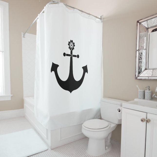 Rideaux De Douche Ancrage de la marine (En situation)