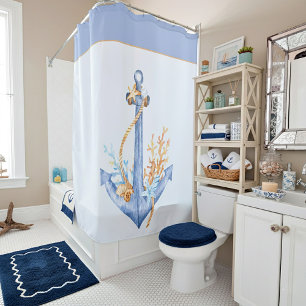 Rideaux De Douche Ancre aquarelle
