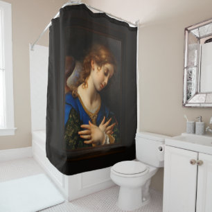 Rideaux De Douche Angel de l'Annonciation par Carlo Dolci