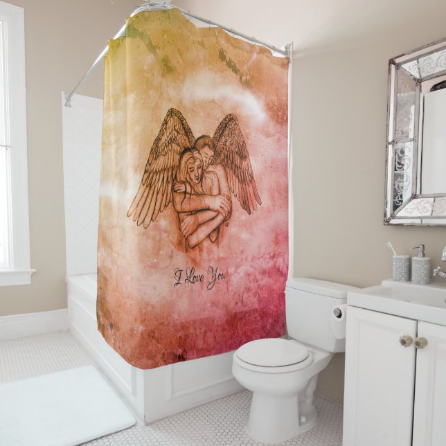 Rideaux De Douche Angel Eros in Love (En situation)