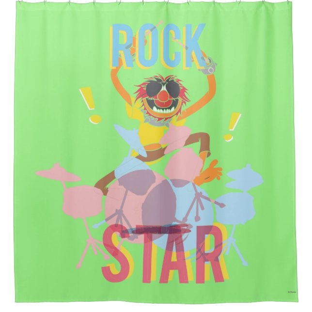 Rideaux De Douche Animal - Rock Star (Devant)