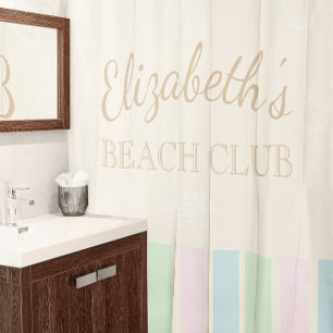 Rideaux De Douche Anniversaire du Beach Club