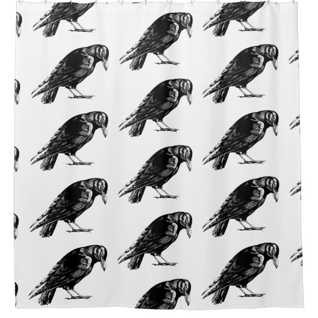 Rideaux De Douche Antique Crow Blackbird RavenTotebag (Devant)