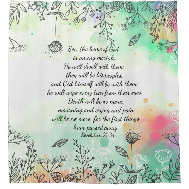 Rideaux De Douche Apocalypse 21:34 (Devant)