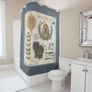 Rideaux De Douche Appartement de ferme vintage moderne