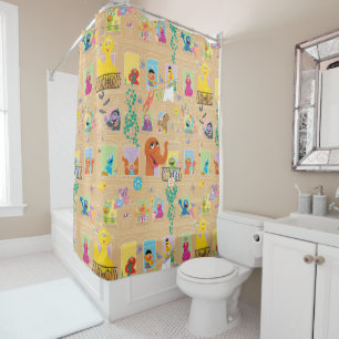 Rideaux De Douche Appartement Sesame Street Motif Windows
