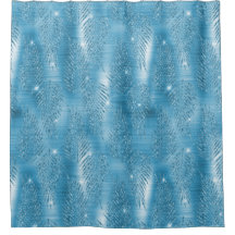 Aqua Blue Glam Parties scintillant feuilles tropic