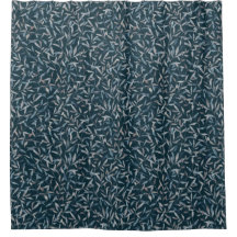 Aquarelle botanique gris bleu feuilles sur bleu fo