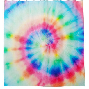 Rideaux De Douche Aquarelle Spirale. Art Artistique Bio Dirty Art. S