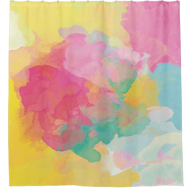 Rideaux De Douche Aquarelles Pastel (Devant)