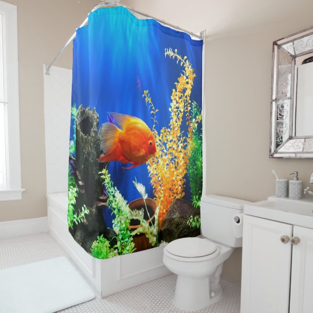 Rideaux De Douche Aquarium aquarium aquarium (En situation)