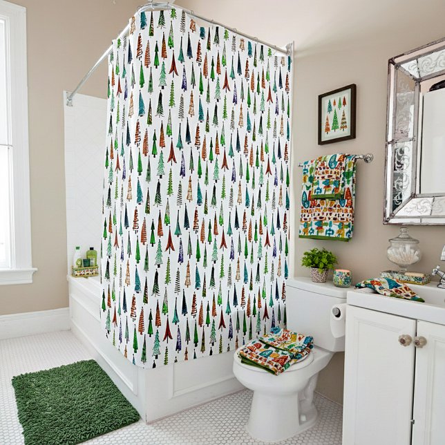 Rideaux De Douche Arbres de Noël (Créateur téléchargé)