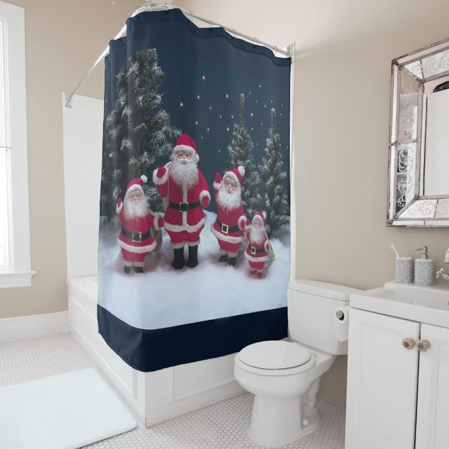 Rideaux De Douche Arbres de Noël (Celebrate the Holiday Season with a custom Christmas shower curtain!)