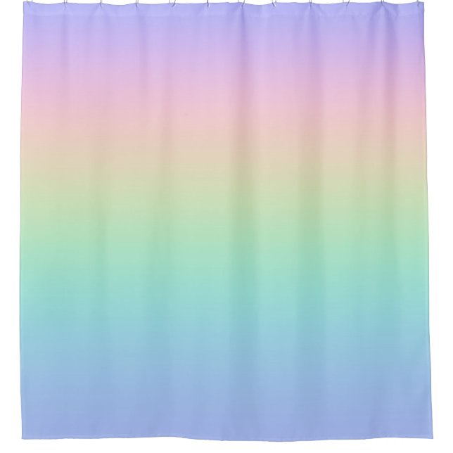 Rideaux De Douche Arc-en-ciel pastel (Devant)