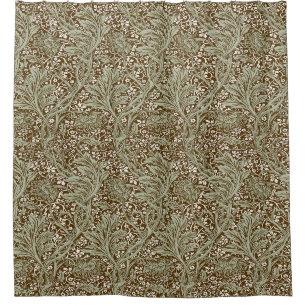 Rideaux De Douche Arcadia de William Morris vintage entièrement tran