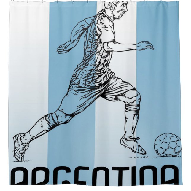 Rideaux De Douche Argentina Soccer Blanket (Devant)