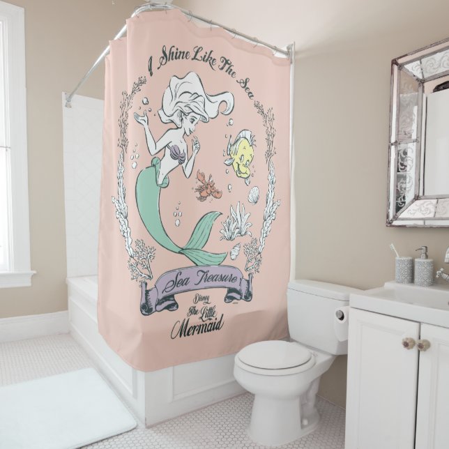 Rideaux De Douche Ariel| Je brille comme la mer (En situation)