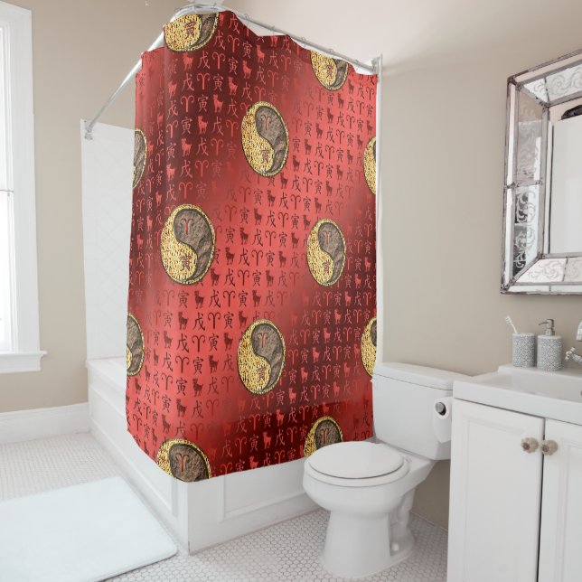 Rideaux De Douche Aries & Earth Tiger (En situation)