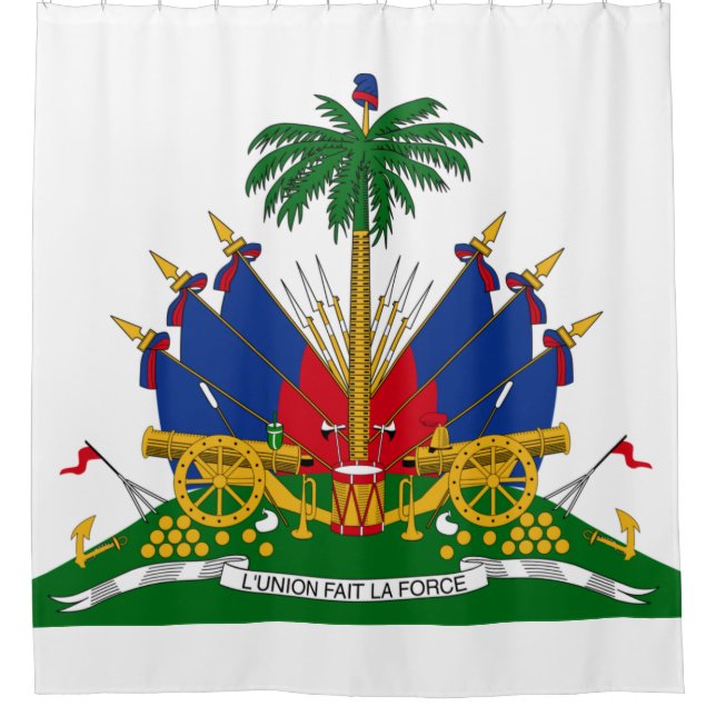 Rideaux De Douche Armoiries haïtiennes (Haïti) (Devant)