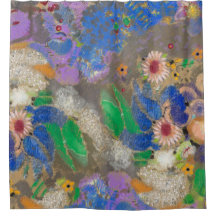 Arrière - plan de fleurs abstrait d'Odilon Redon.