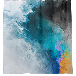 Rideaux De Douche Arrière - plan de papier aquarelle. Illu peint Abs