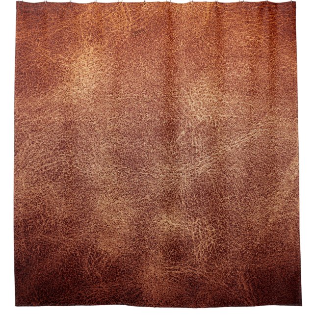 Rideaux De Douche Arrière - plan de texture en cuir classique (Devant)