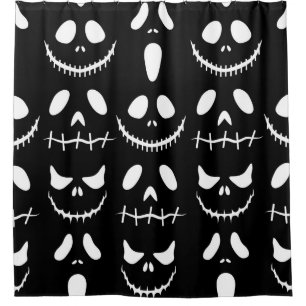 Rideaux De Douche Arrière - plan d'Halloween. Motif sans couture ave