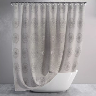 Rideaux De Douche Art à motifs floraux de plage de sable