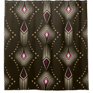 Rideaux De Douche Art déco art motif ou nom