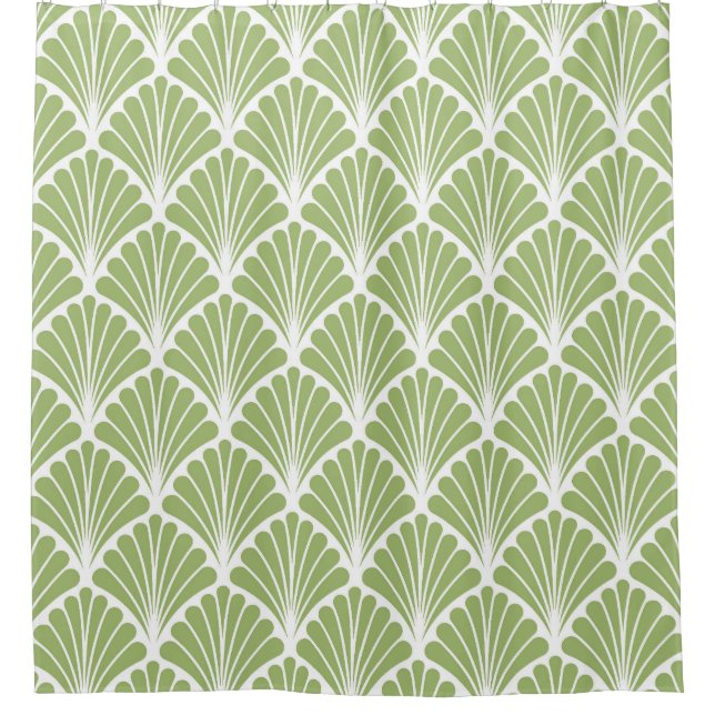 Rideaux De Douche Art déco géométrique, motif transparent (Devant)