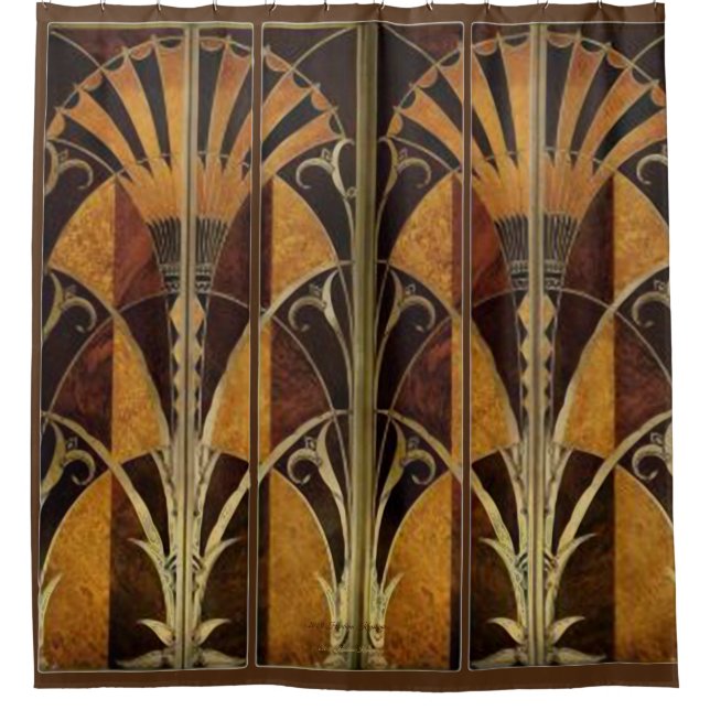 RIDEAUX DE DOUCHE ART DECO TRYPTIK (Devant)