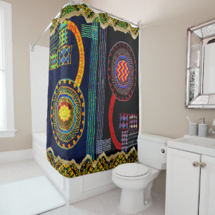 Rideaux De Douche Art folklorique africain Design de jardin