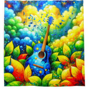 Rideaux De Douche Art guitare