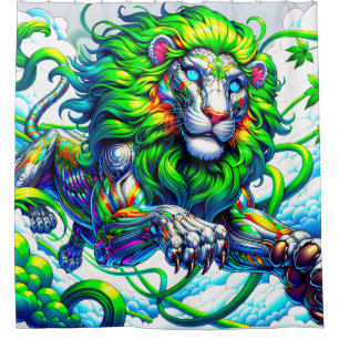 Rideaux De Douche Art Lion