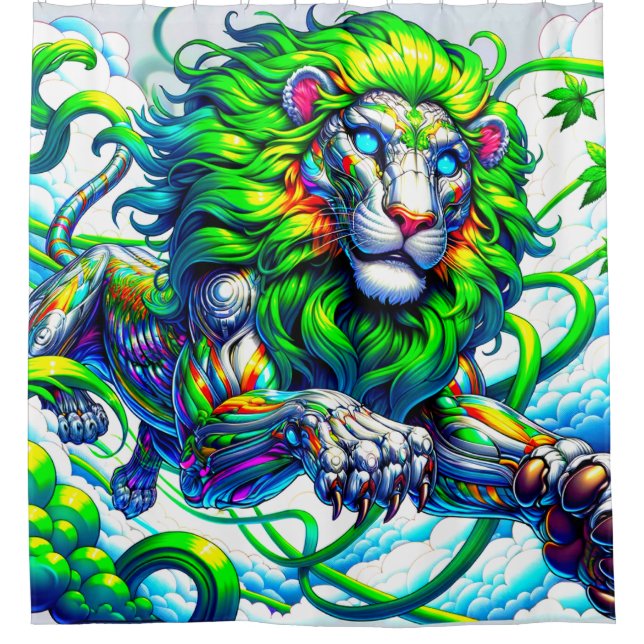 Rideaux De Douche Art Lion (Devant)