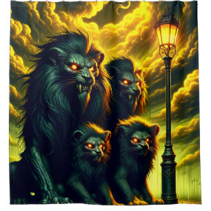 Rideaux De Douche Art Lion