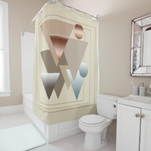 Rideaux De Douche Art moderne géométrique et futuriste Abstrait