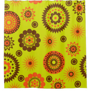 Rideaux De Douche art papier aquarelle coloré abstrait fond