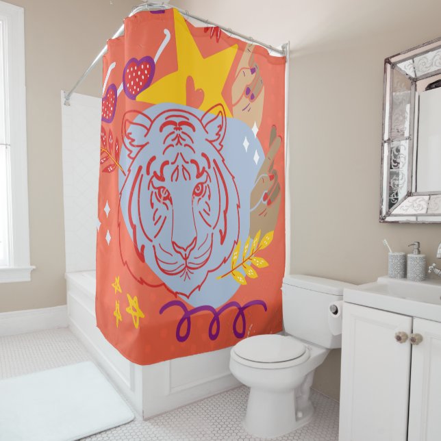 Rideaux De Douche Art pop (En situation)