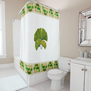 Rideaux De Douche Arts et conception de Ginkgo de métiers