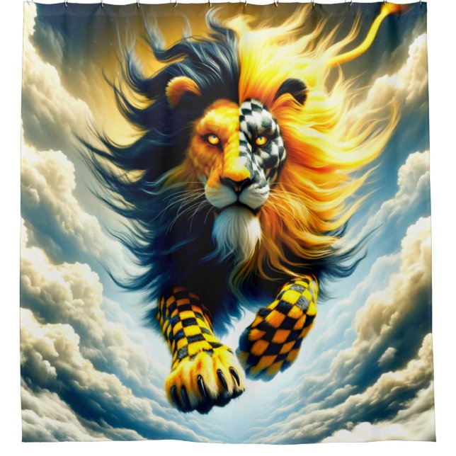 Rideaux De Douche Artsy Lion (Devant)