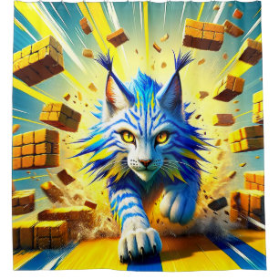 Rideaux De Douche Artwork Lynx