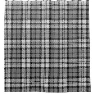 Rideaux De Douche Ash Grey Blackwatch Campbell Tartan Plaid