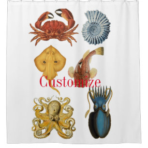 Rideaux De Douche Association d'apaces de mer uniques Thunder_Cove