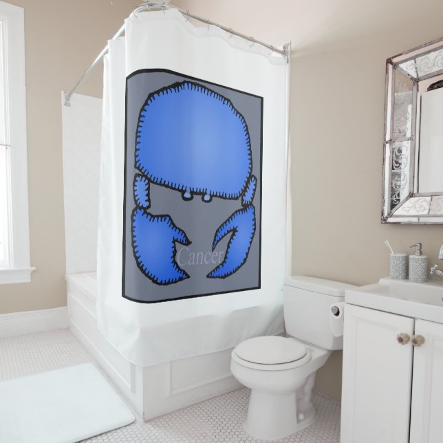 Rideaux De Douche Astrologie Zodiac Cancer Signal Douche d'anniversa (En situation)