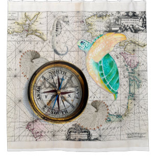 Rideaux De Douche Atlas de tortue de mer