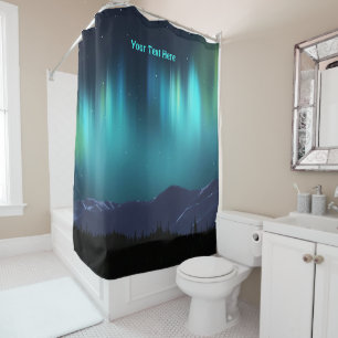 Rideaux De Douche Aurora Borealis - Lumières du Nord