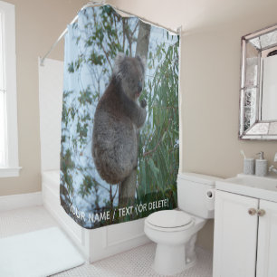 Rideaux De Douche Australie Koala dans un animal mignonné d'arbre